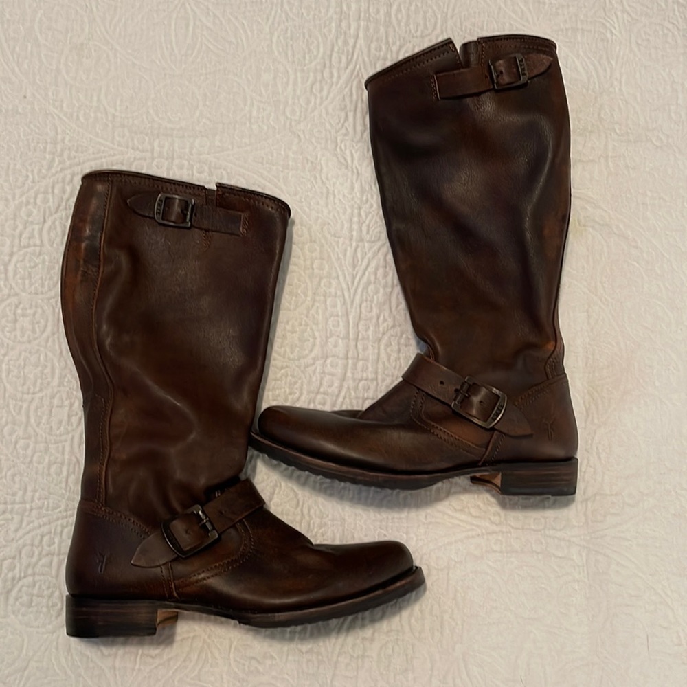 Frye Veronica Slouch Boots NWOT (Cognac 8.5)